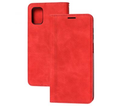 Чохол книжка Samsung Galaxy M51 (M515) Business matte line червоний