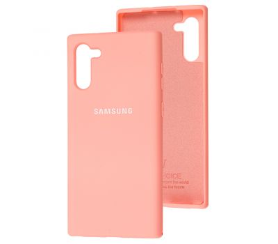Чохол для Samsung Galaxy Note 10 (N970) Silicone Full рожевий / персиковий