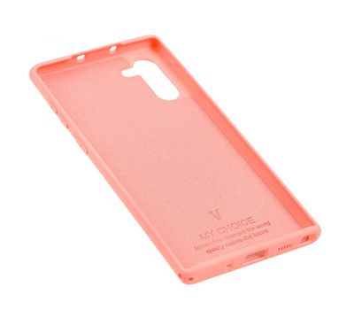 Чохол для Samsung Galaxy Note 10 (N970) Silicone Full рожевий / персиковий 2551953