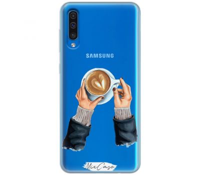 Чохол для Samsung Galaxy A50/A50S/A30S Mixcase кава з серцем