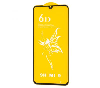 Захисне скло 6D Premium для Xiaomi Mi 9 чорне (OEM)