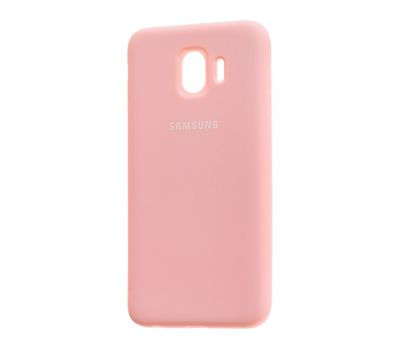 Чохол для Samsung Galaxy J4 2018 (J400) Silicone cover рожевий