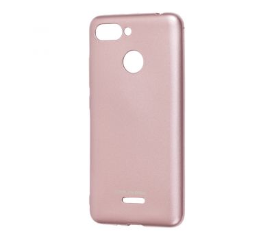 Чохол для Xiaomi Redmi 6 Molan Cano Jelly глянець рожево-золотистий
