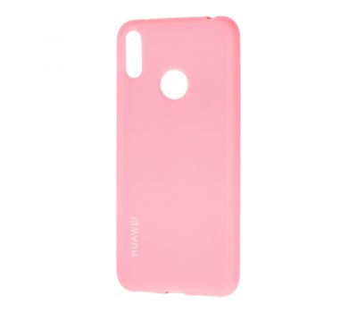 Чохол для Huawei Y7 2019 Silicone cover рожевий