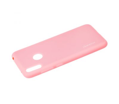 Чохол для Huawei Y7 2019 Silicone cover рожевий 2560168