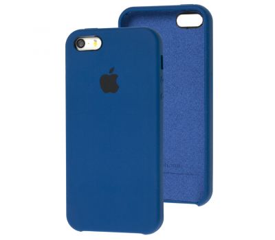 Чохол Silicone для iPhone 5 case blue cobalt
