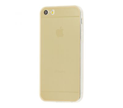 Чохол для iPhone 5 імітація металу золотистий