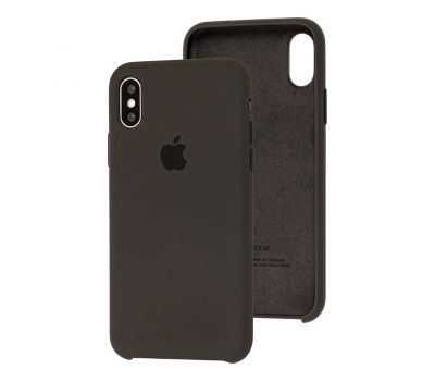 Чохол Silicone для iPhone X / Xs Premium case dark olive