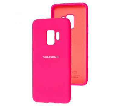 Чохол для Samsung Galaxy S9 (G960) Silicone Full рожевий / neon