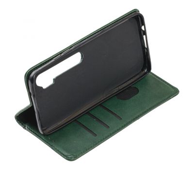 Чохол книжка Business Leather для Xiaomi Mi Note 10 Lite зелений 2568959