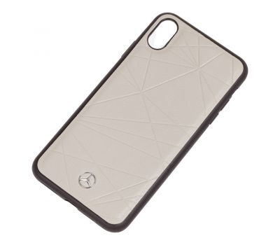 Чохол для iPhone Xs Max Mercedes Leather сірий 2570512