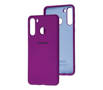 Чохол для Samsung Galaxy A21 (A215) Silicone Full бузковий