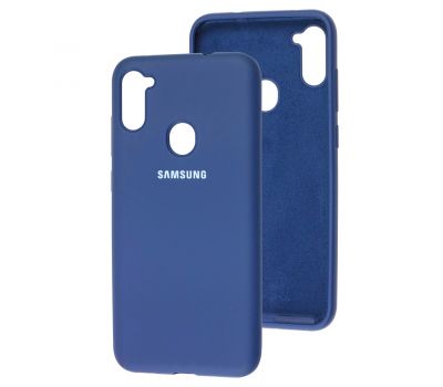 Чохол для Samsung Galaxy A11/M11 Silicone Full синій/navy blue