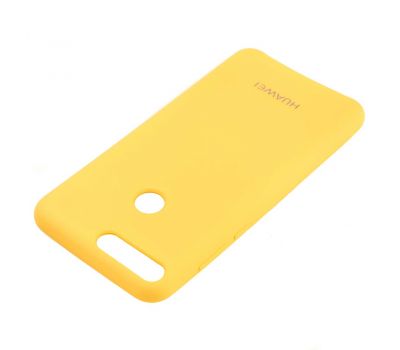 Чохол для Huawei Y7 Prime 2018 Silky Soft Touch жовтий 2574595