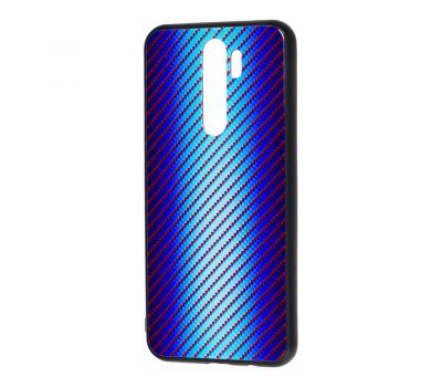 Чохол для Xiaomi Redmi Note 8 Pro Carbon Gradient Hologram "блакитний" 2576933