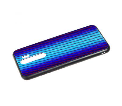Чохол для Xiaomi Redmi Note 8 Pro Carbon Gradient Hologram "блакитний" 2576935