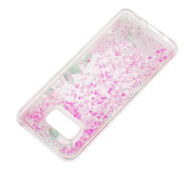 Чохол для Samsung Galaxy S8 (G950) Блиск вода світло-рожевий "квітучі куточки" 2577483