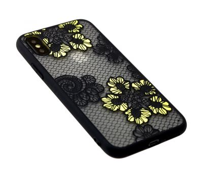 Чохол Luoya New для iPhone X / Xs soft touch жовті квіти 2579918