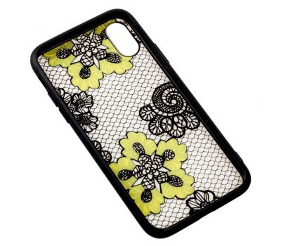 Чохол Luoya New для iPhone X / Xs soft touch жовті квіти 2579919
