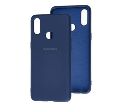 Чохол для Samsung Galaxy A10s (A107) Silicone Full темно-синій / midn blue