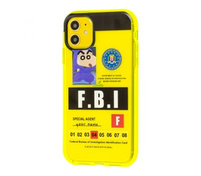 Чохол для iPhone 11 Neon print FBI