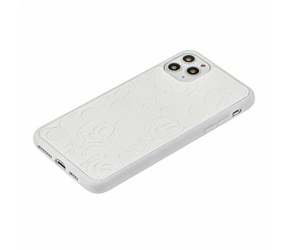 Чохол для iPhone 11 Pro Max Mickey Mouse leather білий 2585777