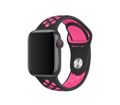 Ремінець Apple Watch Sport Nike+ 38mm / 40mm чорно-рожевий