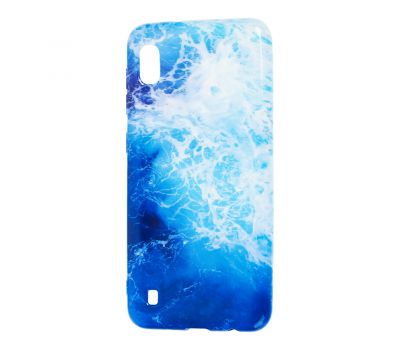 Чохол для Samsung Galaxy A10 (A105) "силікон Mix" мармур синій