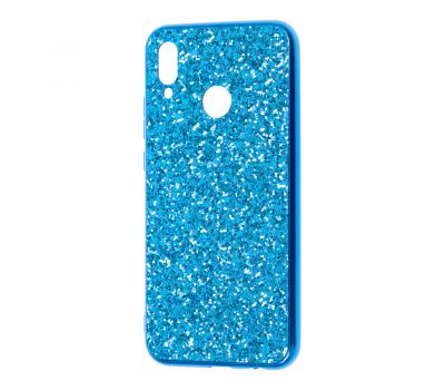 Чохол для Huawei P20 Lite Shining sparkles з блискітками синій 259393