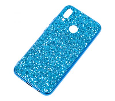 Чохол для Huawei P20 Lite Shining sparkles з блискітками синій 259394