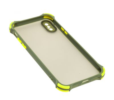 Чохол для iPhone X / Xs LikGus Totu corner protection зелений 2590045