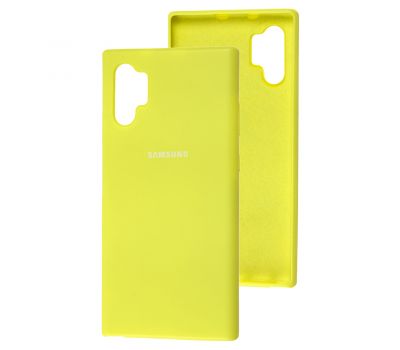 Чохол для Samsung Galaxy Note 10+ (N975) Silicone Full лимонний