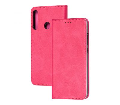 Чохол книжка Huawei P40 Lite E Black magnet рожевий