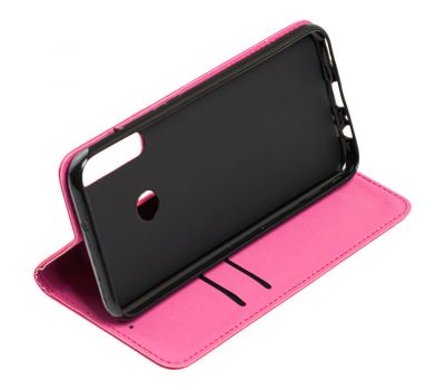 Чохол книжка Huawei P40 Lite E Black magnet рожевий 2591572