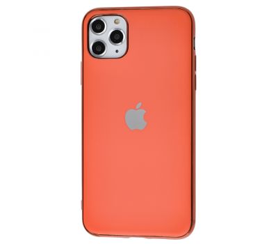 Чохол для iPhone 11 Pro Max Silicone case матовий (TPU) кораловий