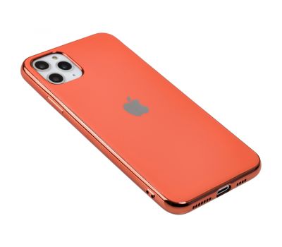 Чохол для iPhone 11 Pro Max Silicone case матовий (TPU) кораловий 2592533