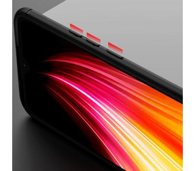 Чохол для Xiaomi Redmi 9 Deen ColorRing з кільцем чорний/червоний 2595653