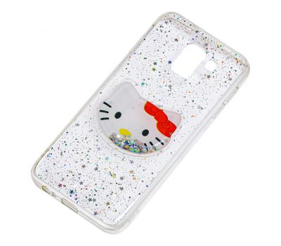 Чохол для Samsung Galaxy J6 2018 (J600) рідкі блискітки іграшка "Kitty" 2595128