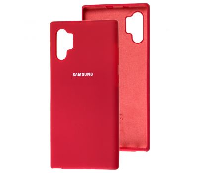 Чохол для Samsung Galaxy Note 10+ (N975) Silicone Full вишневий