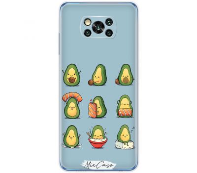Чохол для Xiaomi Poco X3 / X3 Pro Mixcase авокадо дизайн 9