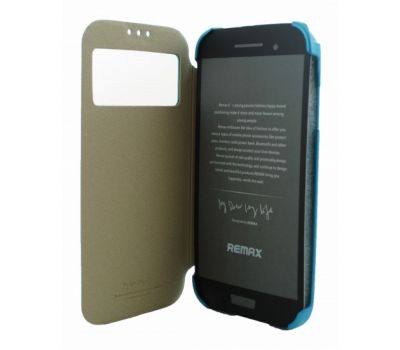 Чекхол книжка для Samsung i9500 Galaxy S4 Remax Ice Cream блакитний 26155