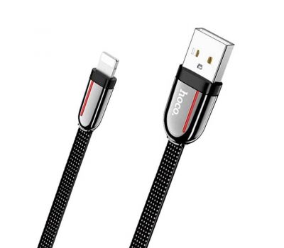 Кабель USB Hoco U74 Grand Lightning 2.4A 1.2m чорний