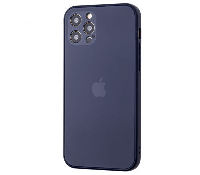Чохол для iPhone 12 Pro Matt glass синій