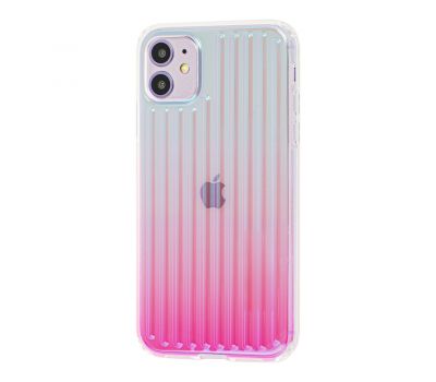 Чохол для iPhone 11 Gradient Laser рожевий