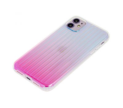 Чохол для iPhone 11 Gradient Laser рожевий 2605542