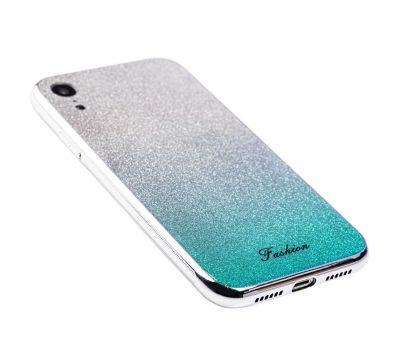 Чохол для iPhone Xr Ambre Fashion сріблястий / бірюзовий 2605513