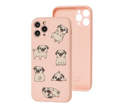 Чохол для iPhone 11 Pro Wave Fancy pug / pink sand