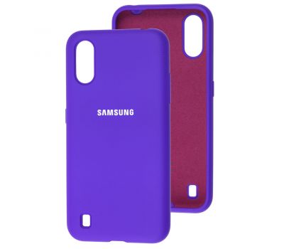 Чохол для Samsung Galaxy A01 (A015) Silicone Full фіолетовий
