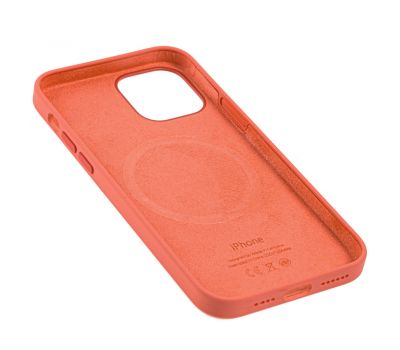 Чохол для iPhone 12 Pro Max Silicone case with MagSafe and Splash Screen pink citrus 2607850