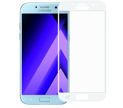 Захисне скло для Samsung A3/A320 (2017) Full Screen білий